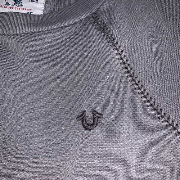 True Religion Grey Ombré Sweatshirt - Picture 5 of 8